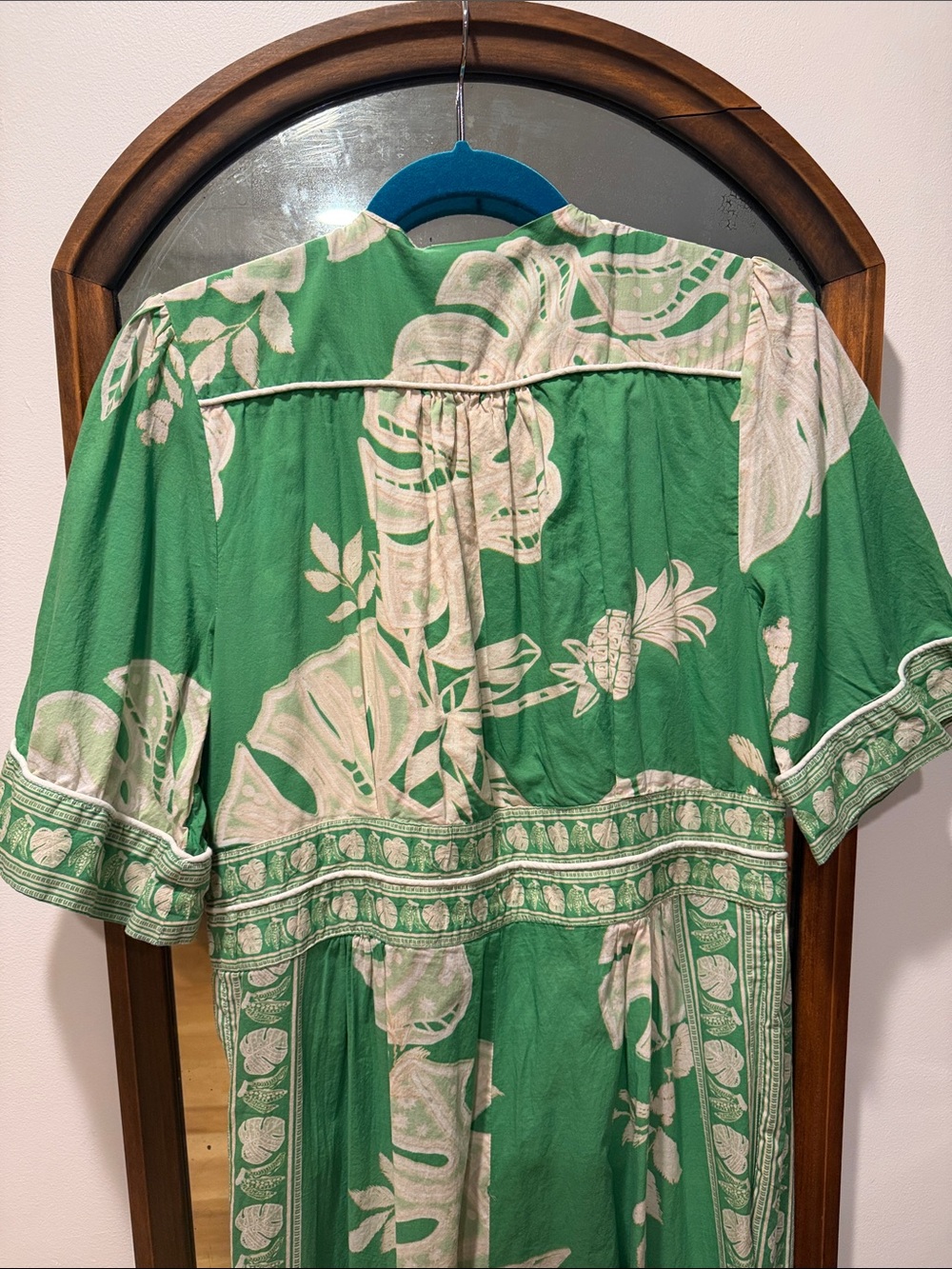 FARM Rio Lace Monsteras Jumpsuit L - Picture 7 of 9